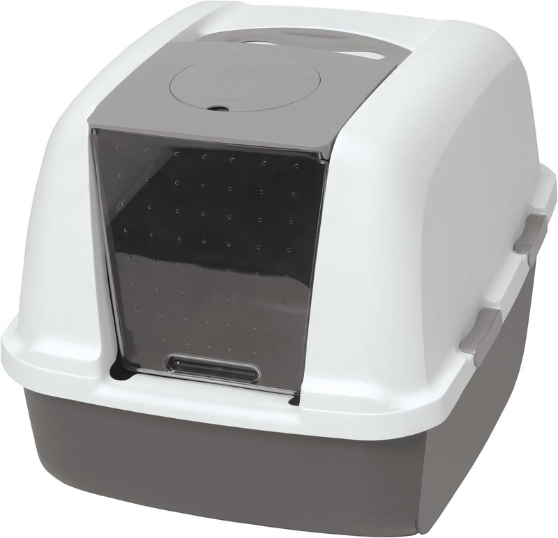 Catit Space saving design picks Jumbo Hooded Litter Box, 1 Kg Worldwide popular practical build - Image 1