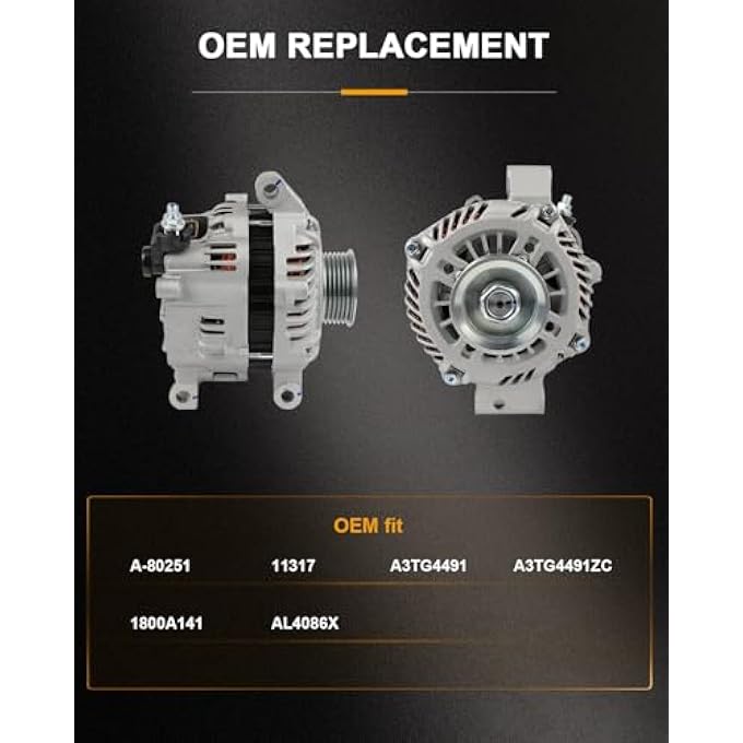 ROADFAR مولد جديد متوافق مع ميتسوبيشي أوتلاندر 3.0 لتر 2007-2009، استبدال 11317 - Image 3