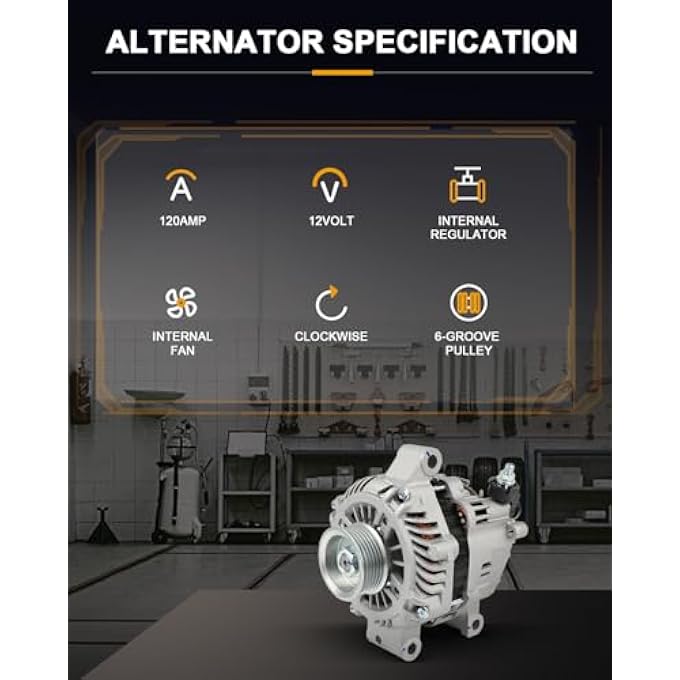 ROADFAR مولد جديد متوافق مع ميتسوبيشي أوتلاندر 3.0 لتر 2007-2009، استبدال 11317 - Image 2