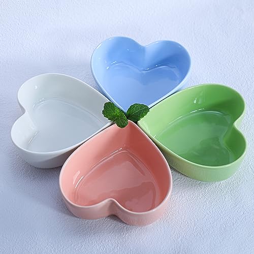 WAIT FLY Heart-shaped Bowls for Salad Soup Snack Dessert Best Kitchen Household Cooking Gifts for Home Kitchen, White - Image 5
