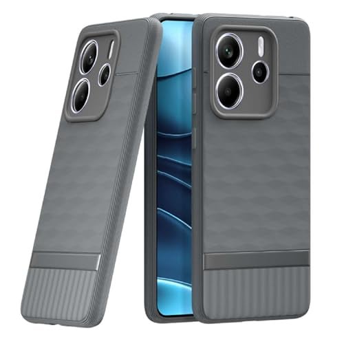 Casotec Shockproof Case for Mi Redmi Note 14 5G | Full Camera Protection | TPU Flexible Back Cover for Mi Redmi Note 14 5G (Graphite Grey) - Image 1