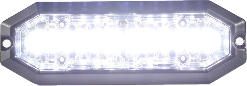 Unicorn Lighting UT01 Surface Mount Warning Emergency Strobe Grille Light Head [SAE class 1] [IP68] for Police and Tow Truck Construction Vehicle White - Image 1