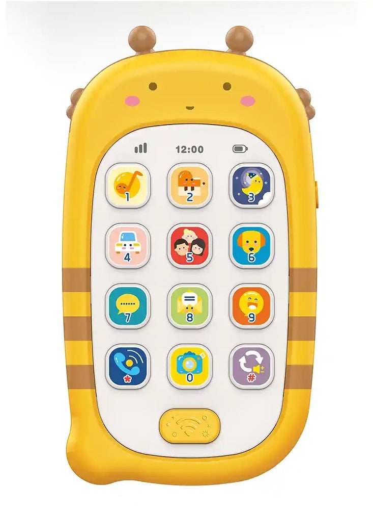 A musical phone for children. It gives the child fun times and develops his mental skills. It is suitable for boys and girls over the age of 18 months.  - Image 1