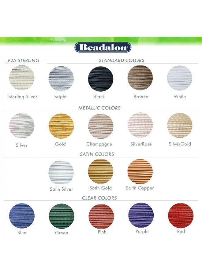 Beadalon 7 Strand Stainless Steel Bead Stringing Wire, 0.010 in / 0.25 mm, Bright, 30 ft / 9.2 m - Image 4