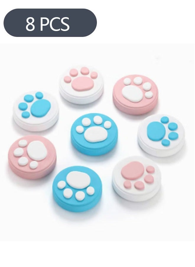 Ant 8-Piece Switch Thumb Grip Protection Caps, Joystick Cap for Nintendo Switch & Lite, Soft Silicone Lovely Cat Claw Cover for Joy-Con Controller  - Image 1