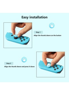 Ant 8-Piece Switch Thumb Grip Protection Caps, Joystick Cap for Nintendo Switch & Lite, Soft Silicone Lovely Cat Claw Cover for Joy-Con Controller  - Image 4