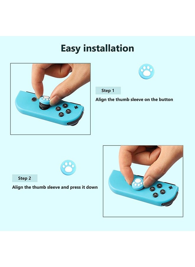 Ant 8-Piece Switch Thumb Grip Protection Caps, Joystick Cap for Nintendo Switch & Lite, Soft Silicone Lovely Cat Claw Cover for Joy-Con Controller  - Image 4