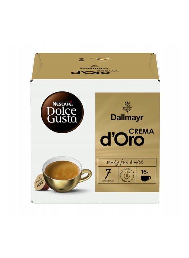 Dallmayr Crema D'Oro Dolce Gusto Compatible Pods 16 Capsules