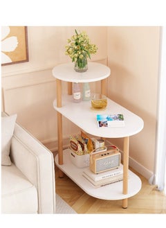 Y&D 3 TIer Nordic Light Luxury Style Wood Classic Tea Side End Table Sofa Bedside Table for Small Spaces, Living Room Bedroom Office  - Image 2