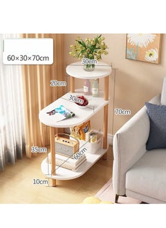 Y&D 3 TIer Nordic Light Luxury Style Wood Classic Tea Side End Table Sofa Bedside Table for Small Spaces, Living Room Bedroom Office  - Image 3
