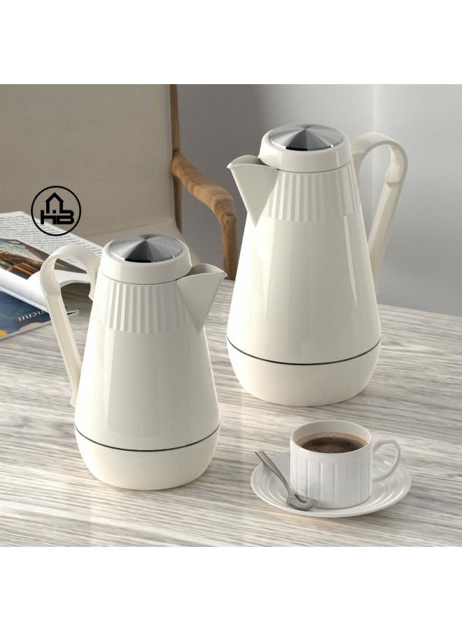 Lavidar vaccum flask 0.5ml/Elegant Thermos/Glass inner/Hot&Cold/HB