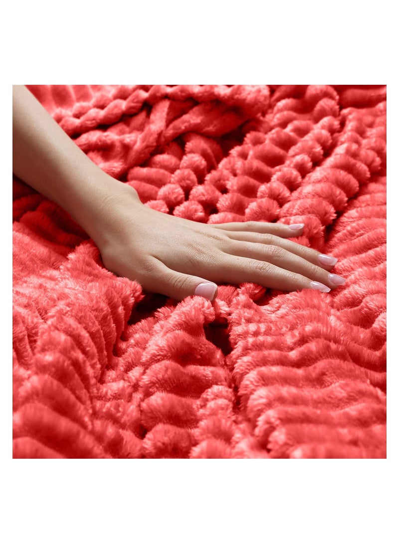 بيير دونا بطانيات من الصوف الفاخر خفيفة الوزن ومضادة للكهرباء الساكنة وبطانية حرارية مثالية للأريكة بطانية مريحة لغرفة المعيشة والسرير والأريكة 200 سم في 150 سم - Image 4