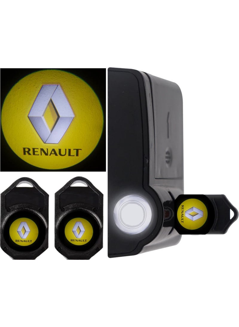 Femex Renault Battery Operated Adhesive Under Door Logo with Distance and Darkness Sensor  - Image 1