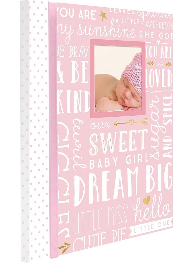 Lil Peach كتاب ذكريات الطفل ليل بيش للأعوام الخمسة الأولى - احلم كبيرًا - لعبة الكلمات - مذكرات الطفل، حفل استقبال، وردي - Image 2