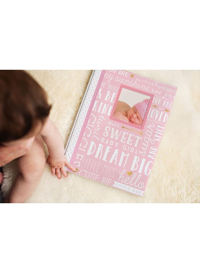 Lil Peach كتاب ذكريات الطفل ليل بيش للأعوام الخمسة الأولى - احلم كبيرًا - لعبة الكلمات - مذكرات الطفل، حفل استقبال، وردي - Image 3