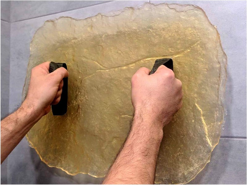 Polymolds POLYURETHANE STAMP MAT STONE TEXTURE ROCK DECORATIVE PRINTED CONCRETE CEMENT - Image 5