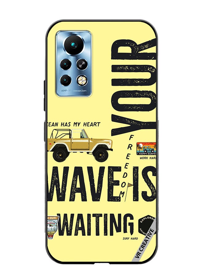 VR CREATIVE Protective Case Cover For Infinix Note 11 Pro Your Wave Is Waiting Design Multicolour  - Image 1