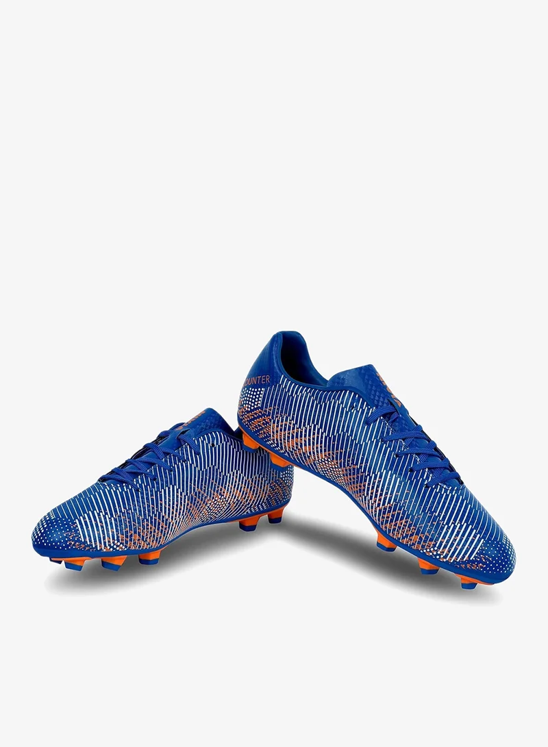Nivia Men's Encounter Football Shoes - Royal Blue/Orange