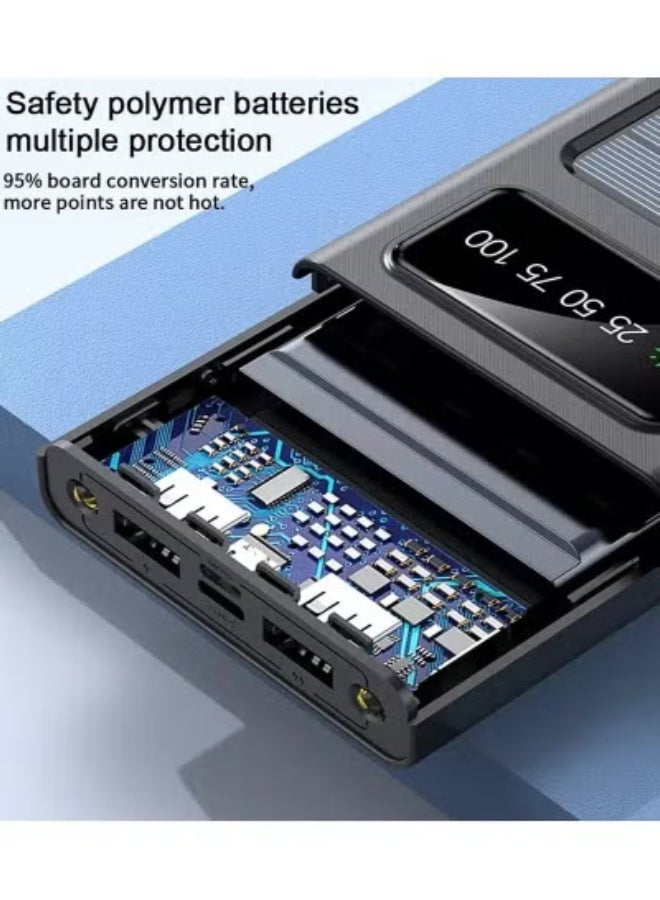 TIGER Power Bank 3 – 40000mAh Ultra-High Capacity Portable Charger | Fast Charging with 22.5W PD & QC 3.0 | Dual USB + Type-C Ports | LED Display | Compatible with iPhone, Samsung, Huawei, Xiaomi, iPad & More – Black - Image 4
