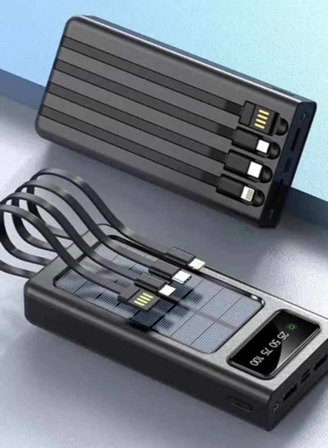 TIGER Power Bank 3 – 40000mAh Ultra-High Capacity Portable Charger | Fast Charging with 22.5W PD & QC 3.0 | Dual USB + Type-C Ports | LED Display | Compatible with iPhone, Samsung, Huawei, Xiaomi, iPad & More – Black - Image 3