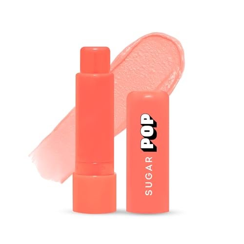SUGAR POP Nourishing Lip Balm| Castor Oil, Shea Butter & Avocado Oil | Hydrating | 4.5gm - 05 Peach - Image 1