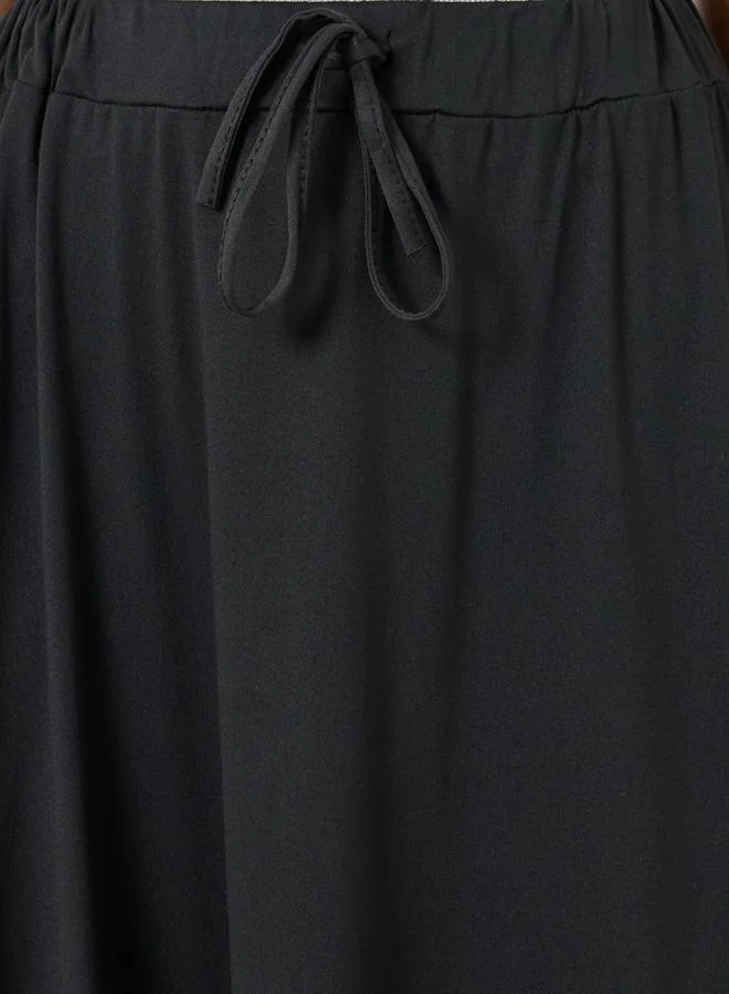 Take Two Take Two Solid A-Line Maxi Skirt with Side Slit