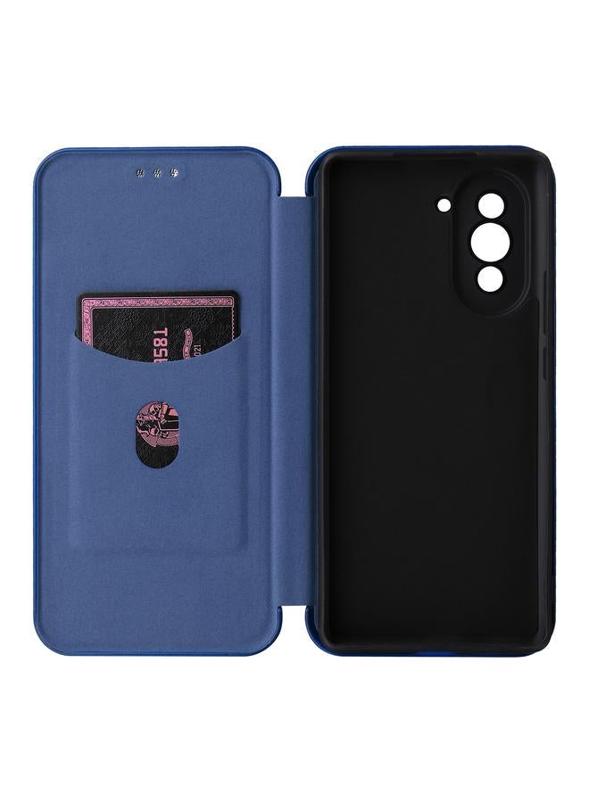 اس-توب جراب لهاتف Huawei Nova 10 مصنوع من ألياف الكربون وجلد قابل للطي - Image 4