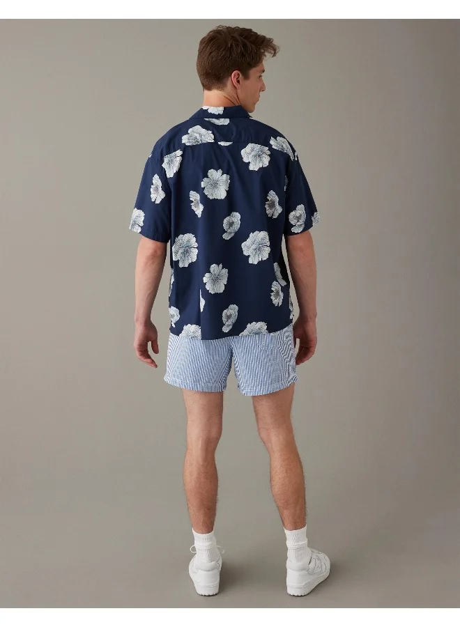 امريكان ايجل AE Tropical Button-Up Poolside Shirt