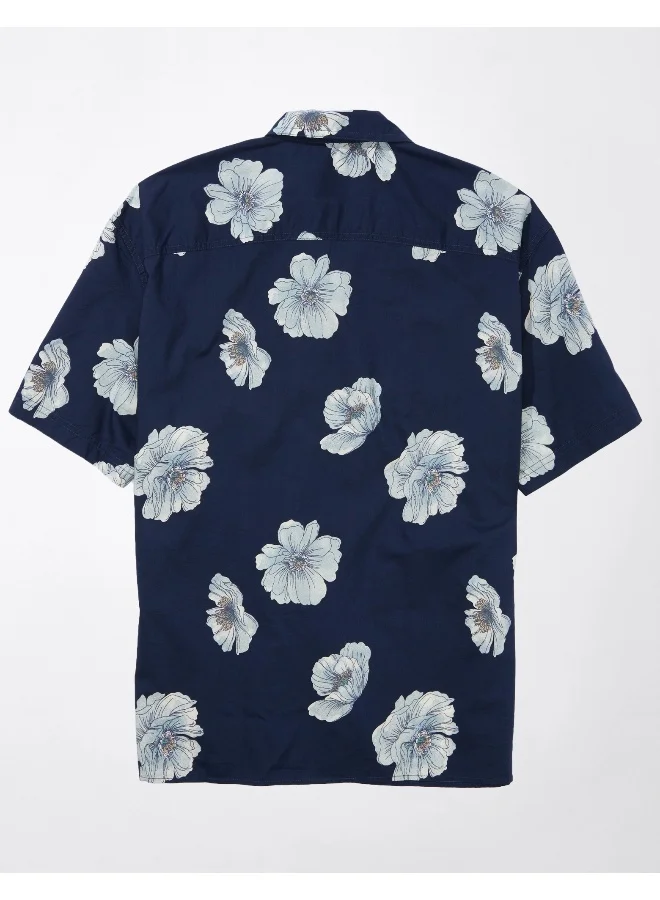 امريكان ايجل AE Tropical Button-Up Poolside Shirt