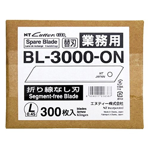 NT Cutter 18mm Heavy-Duty Solid Blades without Snap-Off Lines, 300-Blade/Pack, 1 Pack (BL-3000-ON) - Image 4