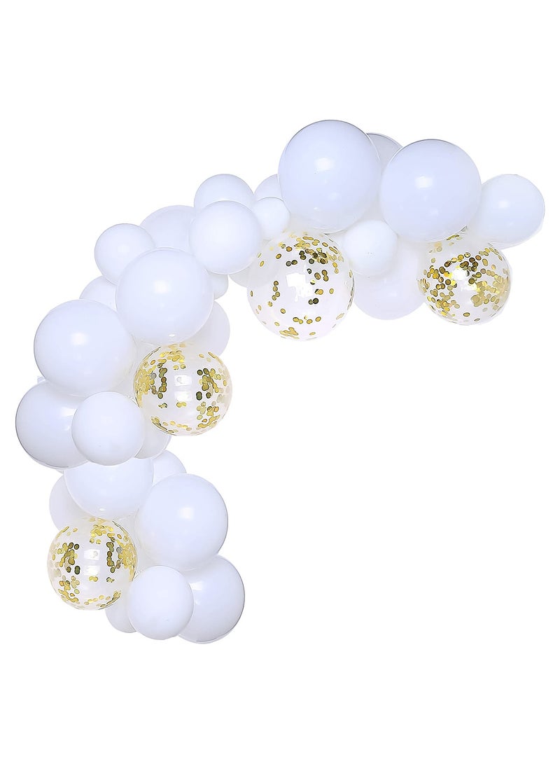 110 Pcs Multicolor Balloon Party Supplies – New Year Decorations – Latex Balloons – Creamy White Balloons – Clear Air Balloons, Wedding Decorations, Baby Shower, Birthday Party Decor White Balloon - Image 2