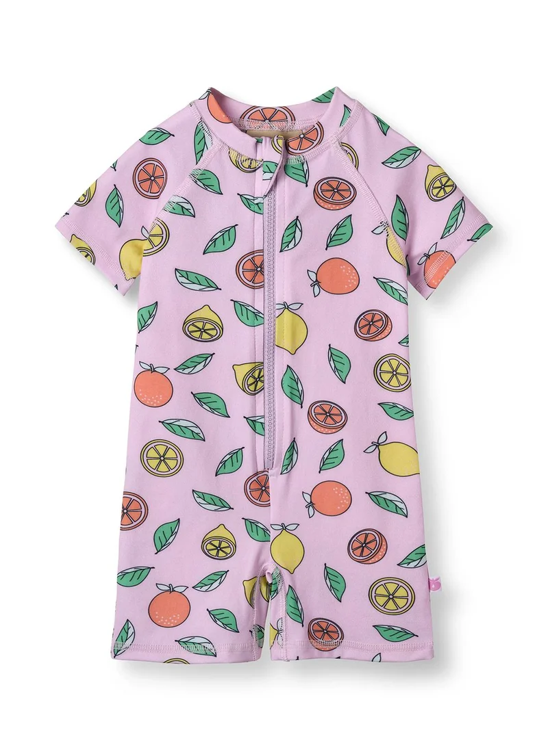 سموفولك UV50 Swimsuit with lemons and oranges