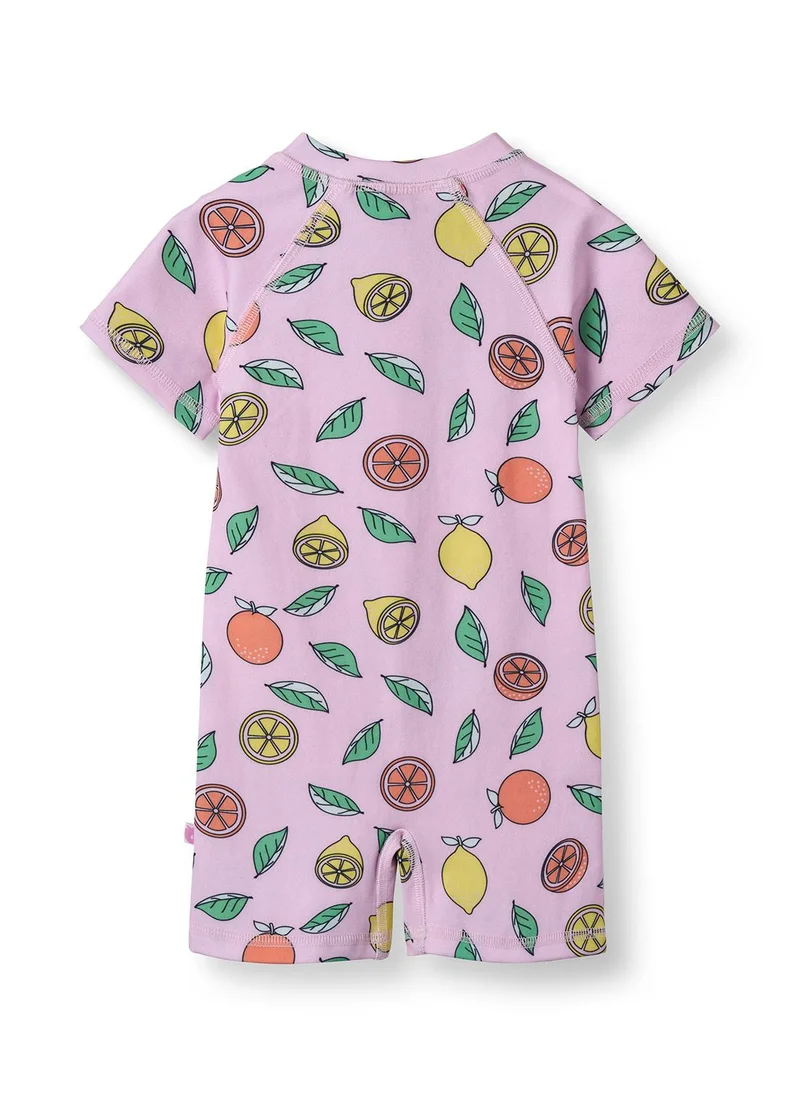 سموفولك UV50 Swimsuit with lemons and oranges