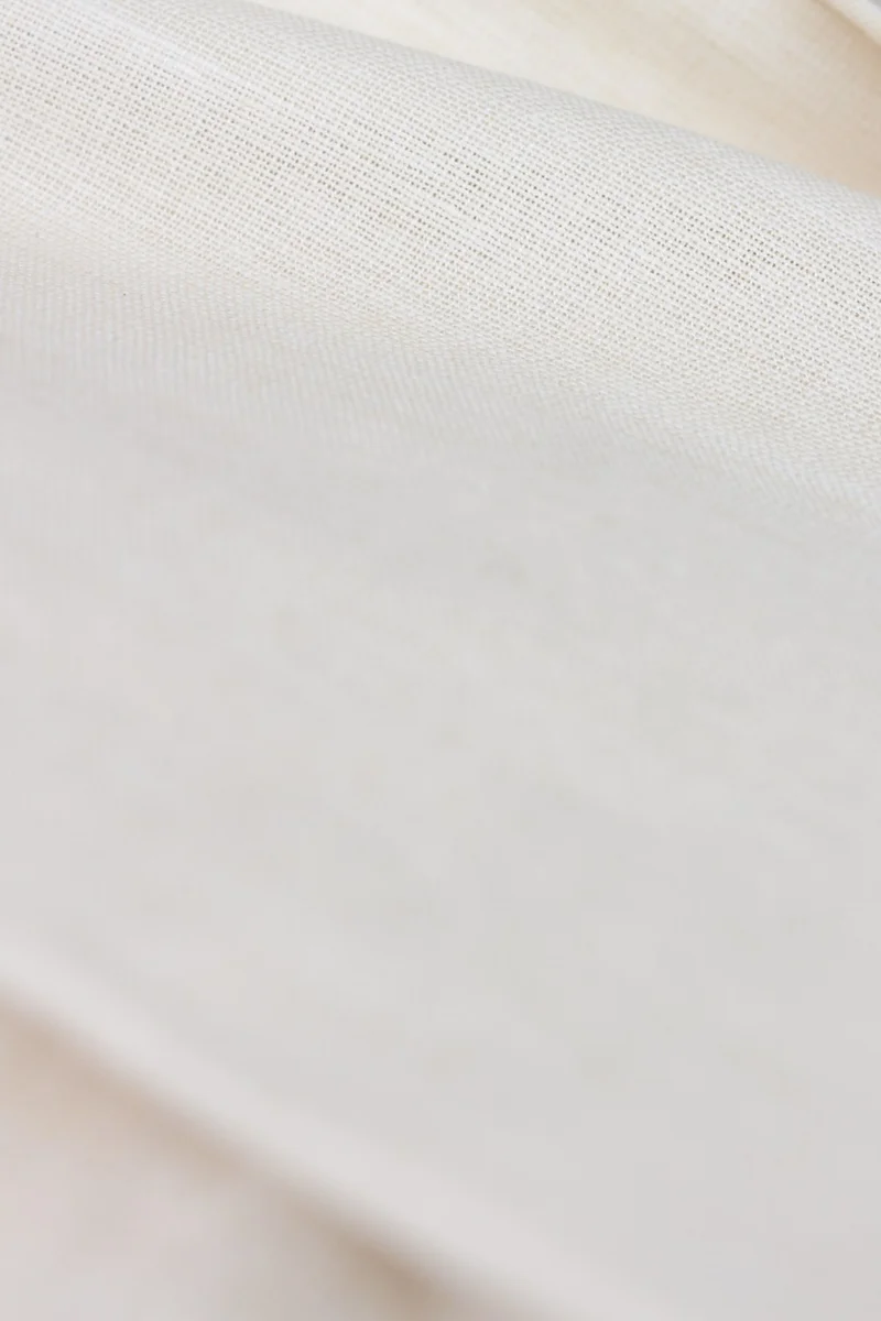 Varetta Men's Peach Orange Long Sleeve Linen Effect Pocket Cotton Shirt