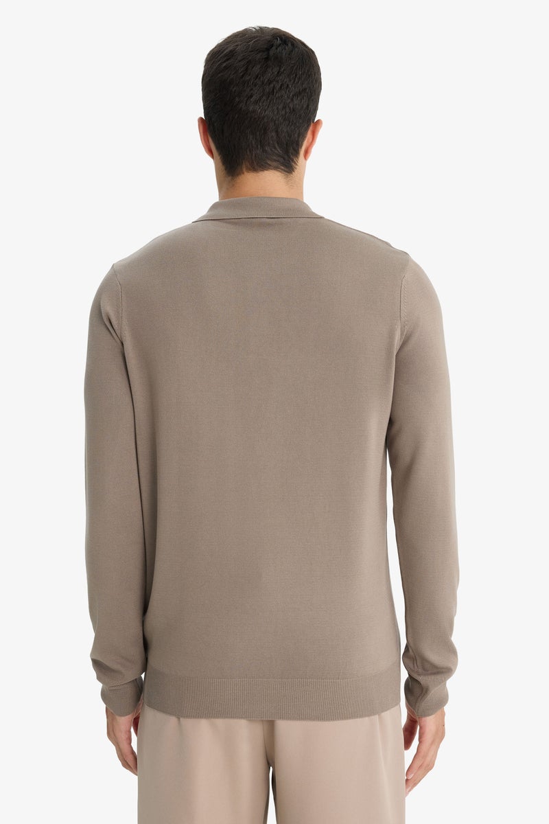 ديفاكتو بلوفر تريكو بريميوم قصة عادية بياقة بولو - Image 5