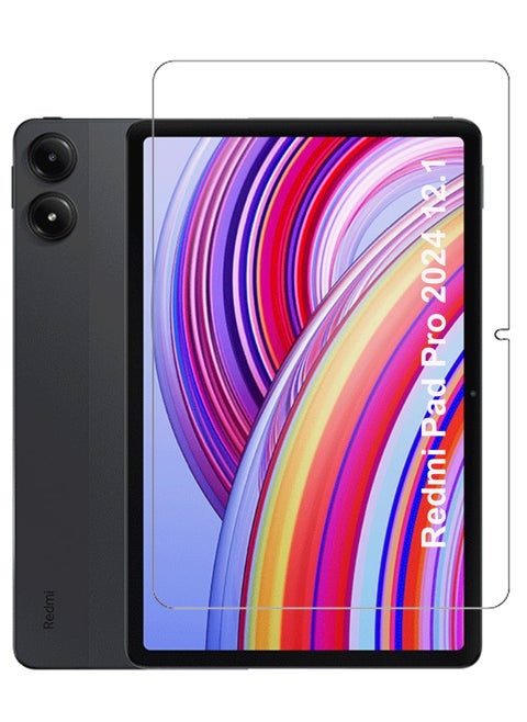 Xiaomi Redmi Pad Pro 2024 12.1 -  Tempered Glass Screen Protector - Premium HD  Delicate Touch , Higher Transparency , Easy to Install ,Anti-scratch and Bubble-free Screen Protector - Clear