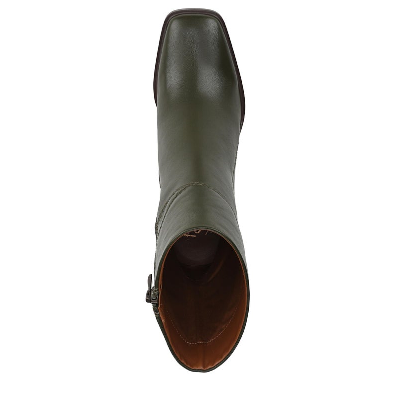 Franco Sarto Women's Stevie Mid Calf Boot Olive Green Leather 8.5 M - Image 5