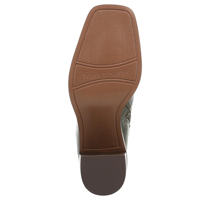 Franco Sarto Women's Stevie Mid Calf Boot Olive Green Leather 8.5 M - Image 4