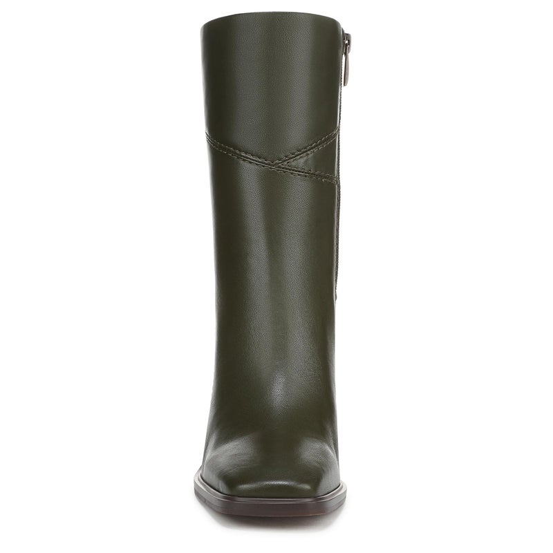 Franco Sarto Women's Stevie Mid Calf Boot Olive Green Leather 8.5 M - Image 2