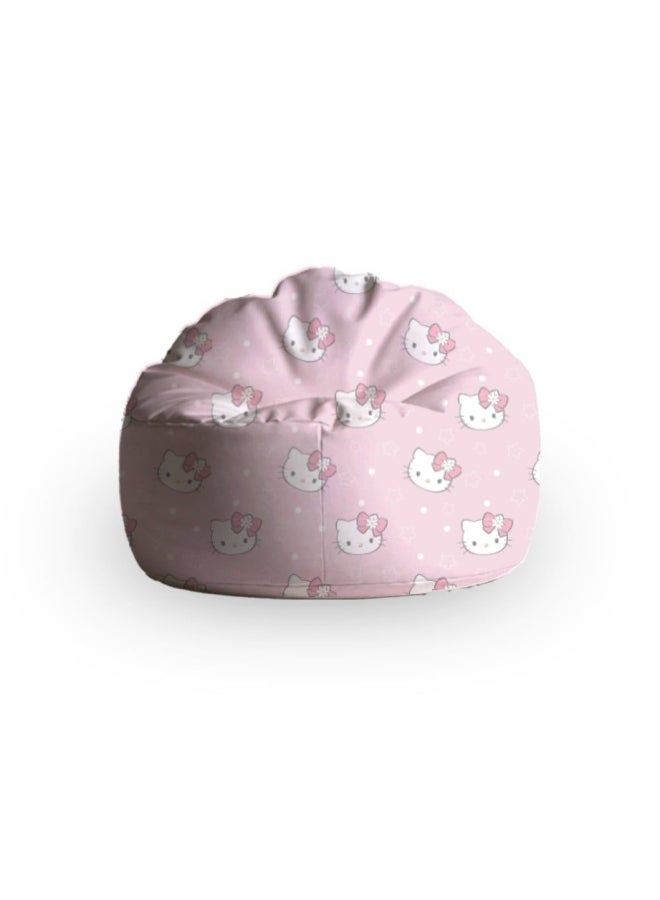 DANUBE HOME Hello Kitty Poly Cotton Duck Printed Bean Bag – Cute & Durable Kids’ Bean Bag Chair with Printed Design | Soft, Stylish Seating Perfect for Bedrooms, Playrooms & Lounges - Image 2