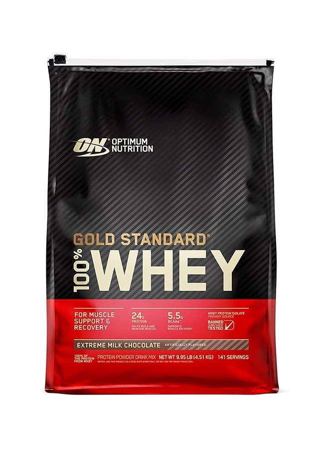 Optimum Nutrition عرض حزمة حصرية - على 100% واي جولد ستاندرد إكستريم شوكولاتة حليب 10 رطل - Image 2