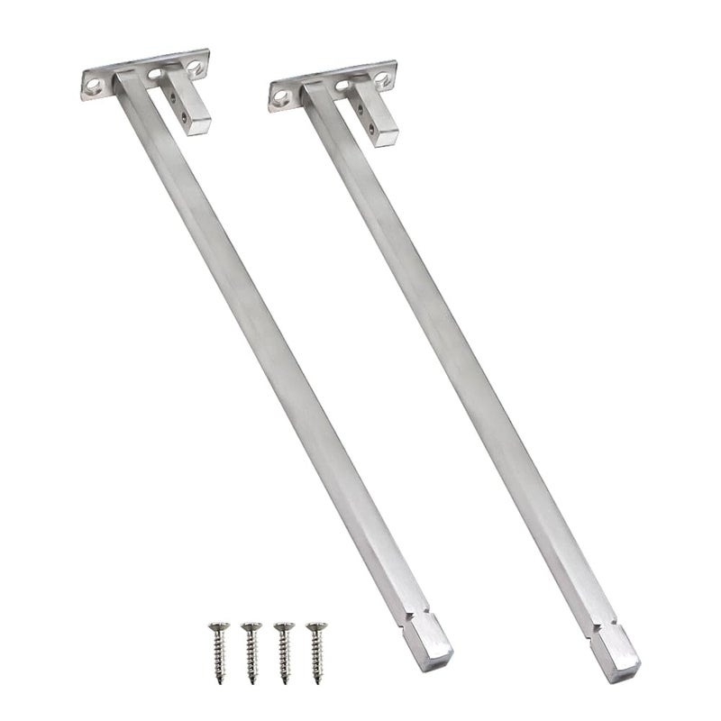 Volo 12 inch/ 300mm Stainless Steel Square F Bracket for 8mm/10mm/12mm (Adjustable) Glass- Pack of 4 Pieces - Image 5