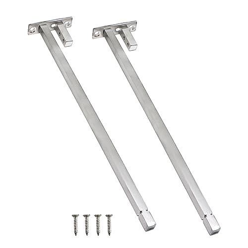 Volo 12 inch/ 300mm Stainless Steel Square F Bracket for 8mm/10mm/12mm (Adjustable) Glass- Pack of 4 Pieces - Image 1