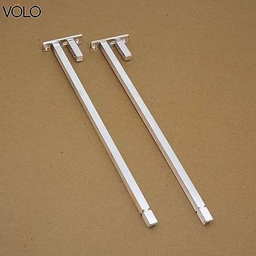Volo 12 inch/ 300mm Stainless Steel Square F Bracket for 8mm/10mm/12mm (Adjustable) Glass- Pack of 4 Pieces - Image 4