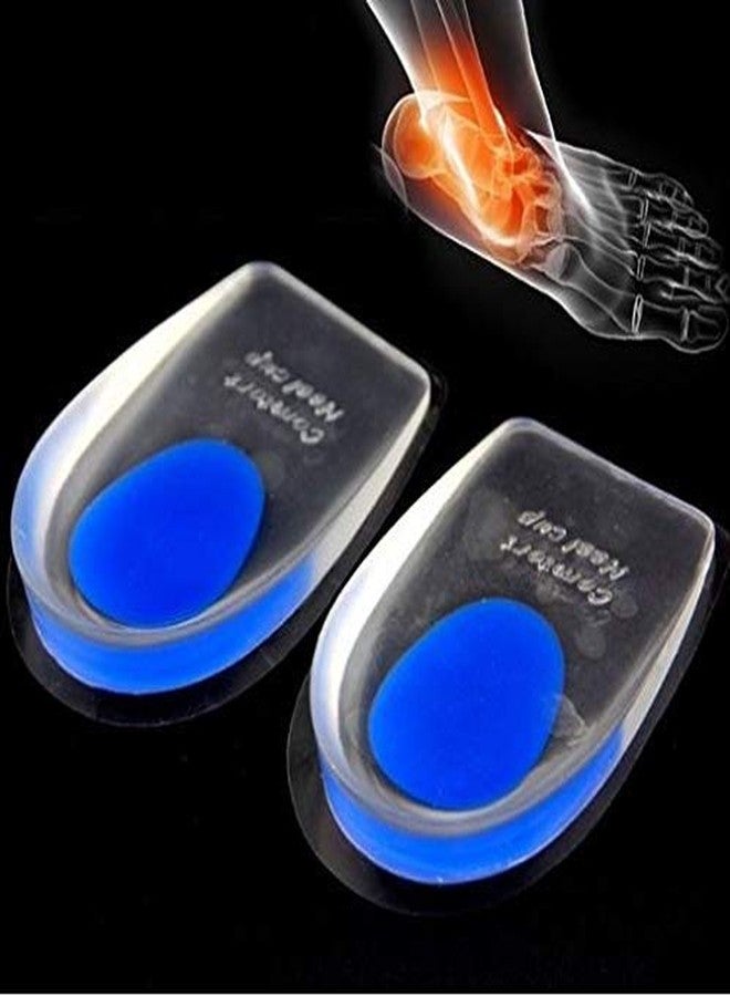 SKYLIT Gel Heel cups Silicon Heel Pad for Heel Ankle Pain Heel Spur Shoe Support Pad for Men and Women Shock Cushion Pad Heels Pain Relief Heel Support Foot Heel Cushion pad (Shoe Heel pad) - Image 5