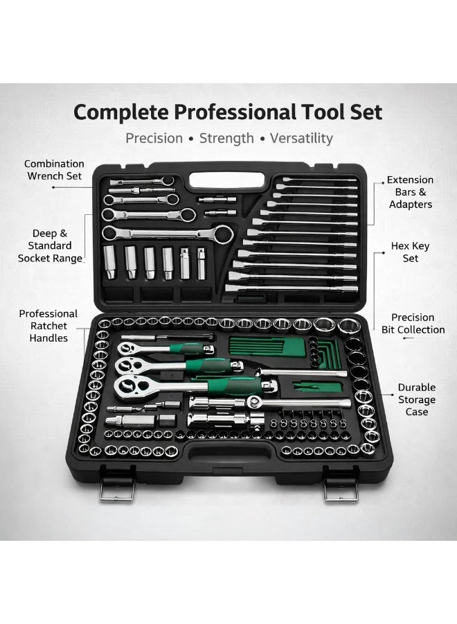 Manful Precision 151 Pcs Ratcheting Screwdriver & Socket Bit Set – Repair Tool Kit with Magnetic Driver, Multi-Tool Screwdriver Tool Set with Box Alloy Steel Small Electric - Image 5