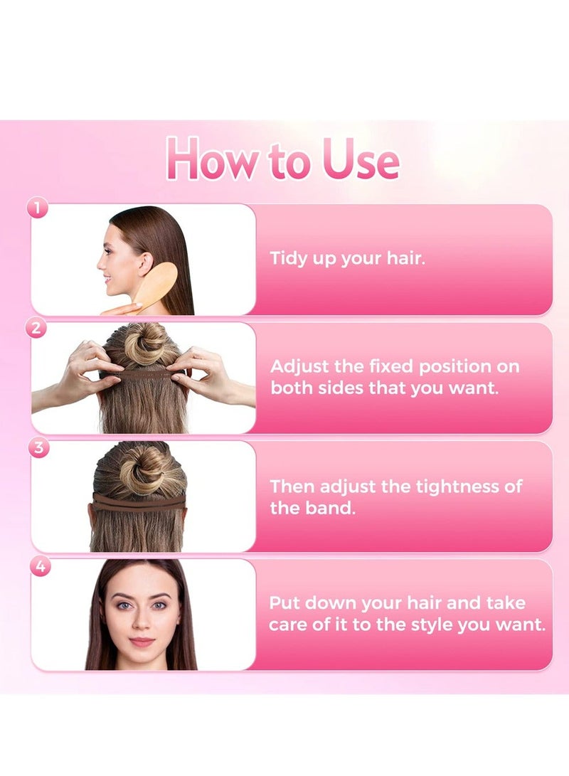 Face Lift Stretching Strap, 4Pcs Facelift Bands with Hair Clips, Instant Face Lift, Adjustable Invisible Hairpin Face Slimming Bands, Reusable Eye Wrinkles Elastic Belt for Women - Image 5
