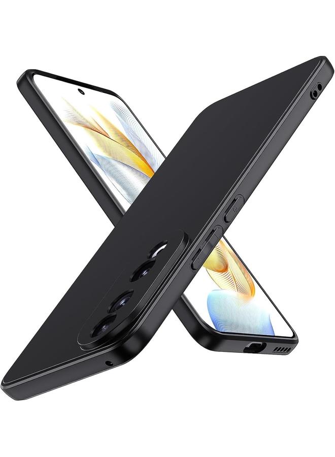 إيروريكس جراب متوافق مع هاتف Honor 90، جراب سيليكون مقاوم للصدمات رفيع للغاية لهاتف Honor 90، جراب سيليكون أسود 90 - Image 1