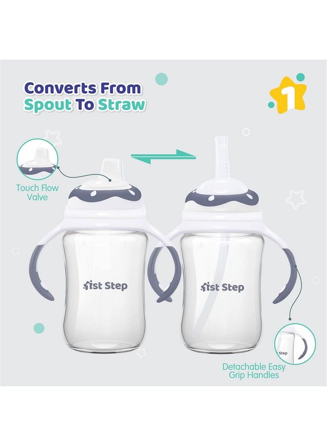 1st Step 220Ml Tritan Non Spill Interchangeable Sipper;Sippy Cup With Soft Silicone Spout And Straw - Image 4