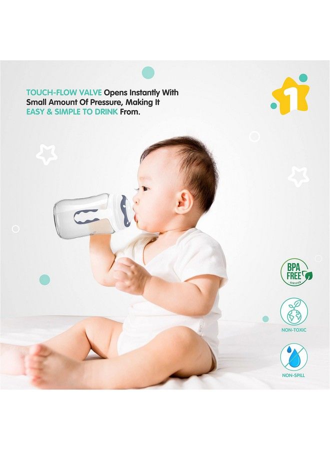 1st Step 220Ml Tritan Non Spill Interchangeable Sipper;Sippy Cup With Soft Silicone Spout And Straw - Image 5